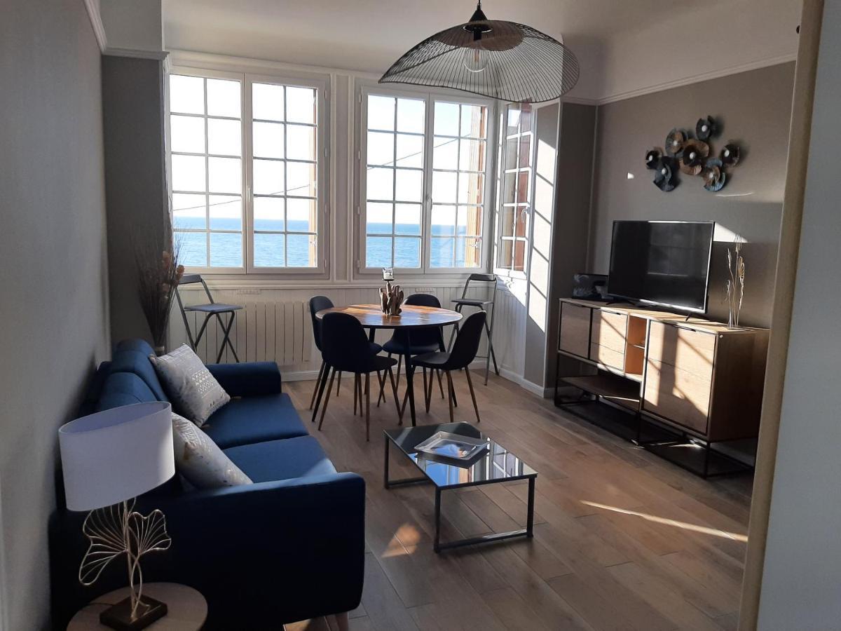 Au Gre Des Marees, Appartement Face A La Mer, Classe 3 Etoiles Ault Buitenkant foto